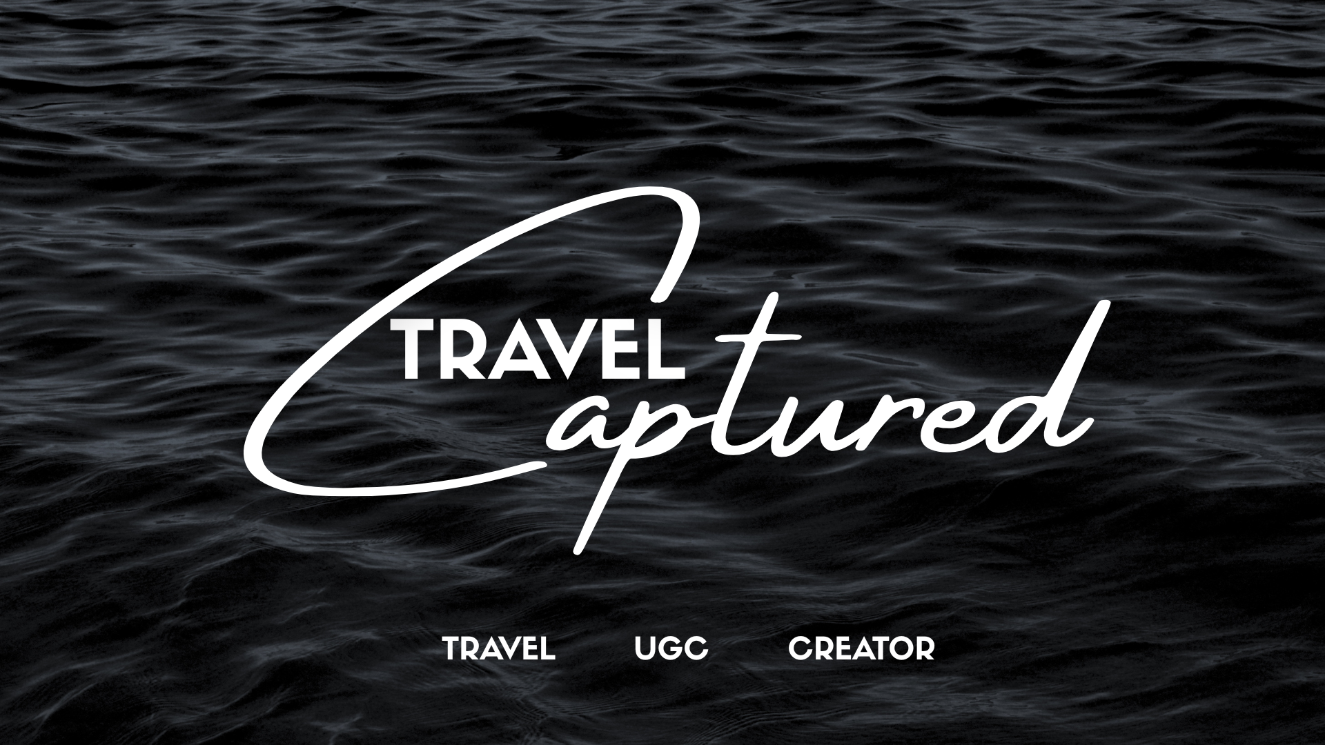 Travel Captured website banner. logo ON BLACK SEA